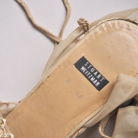"stuart weitzman" sheer floral espadrilles