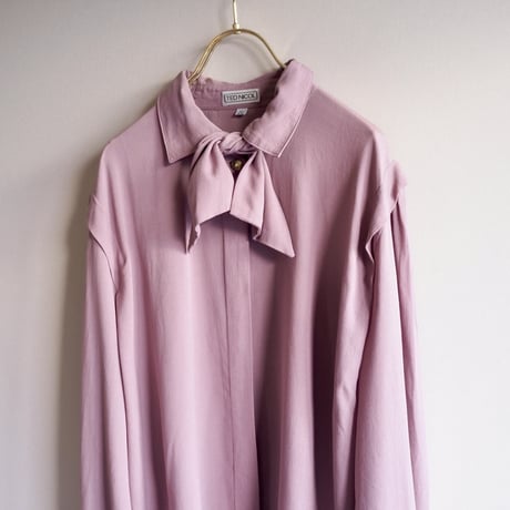 80s lavender modal design blouse