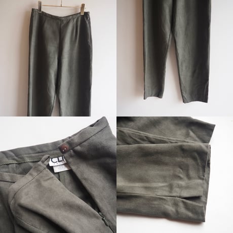 "CLIO petites" faux suede jacket & pants set