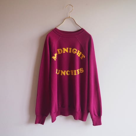 80s〜 flocky print sweatshirt