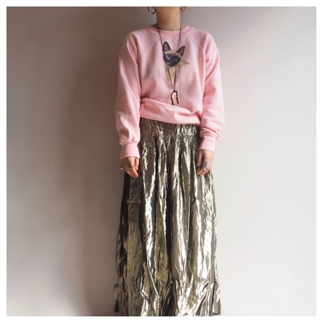 80〜90s cat print sweatshirt