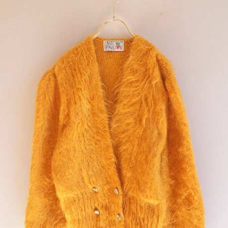 80s made in France mohair cardigan