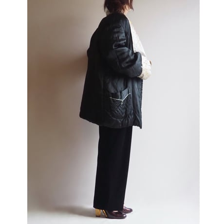 50〜60s chinese embroidered quilt jacket (BK)