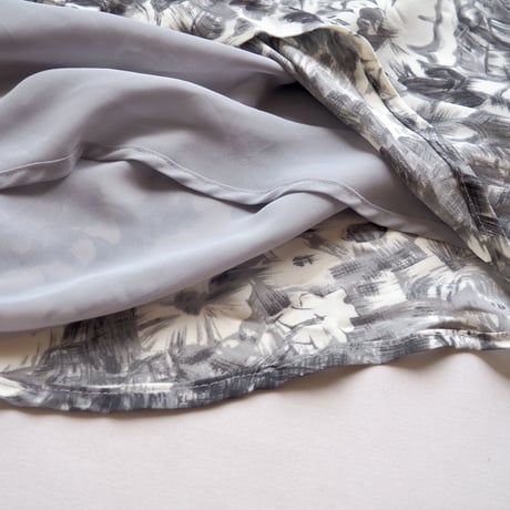 "ADRIENNE VITTADINI" silk floral maxi skirt
