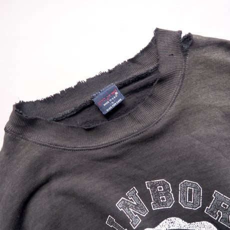 90s damage college print sweat