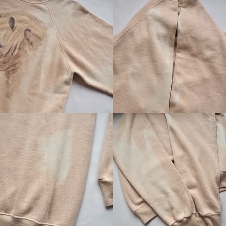 80s "Hanes" fade horse print sweatshirt