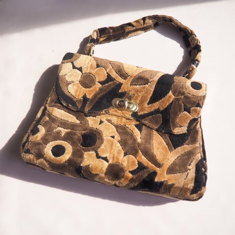 70s〜 floral tapestry bag