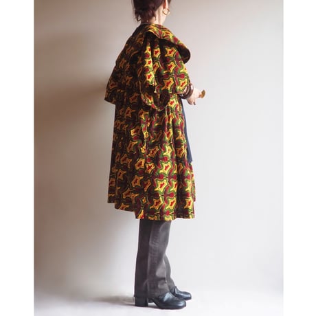 "The African Village" big collar tunic dress (YE×RD）