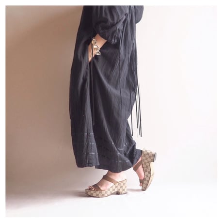 "CHEZ CALIFORNIA" cotton maxi dress