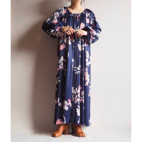 70s "Le Voy's" floral house maxi dress