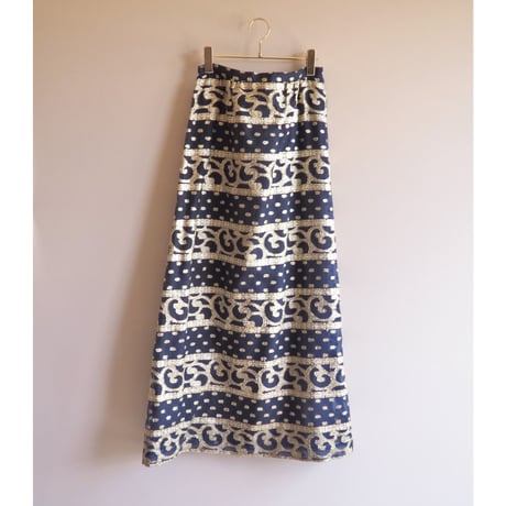70s "Nelly De Grab" sheer metallic maxi skirt