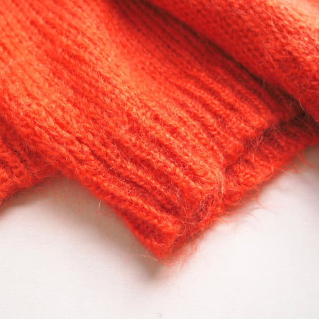 "Rafaella" oversized mohair sweater (orange)
