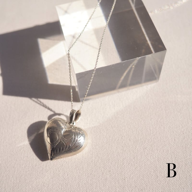 vintage silver925 puffy heart necklace | Nia v...