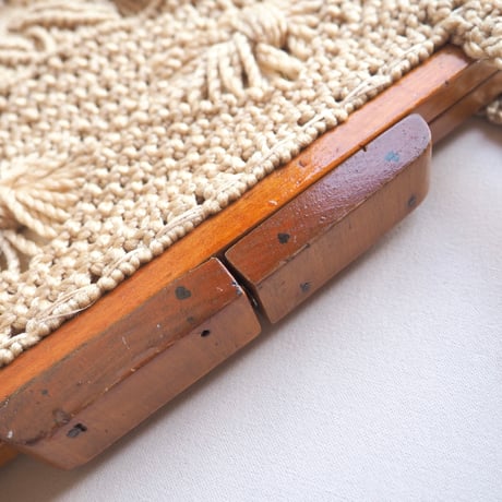 70〜80s wood woven bag