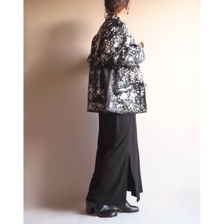 "Brownstone Studio" floral embroidered jacket