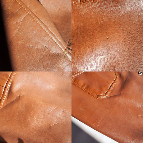 "King Arthur" faux leather shirts jacket