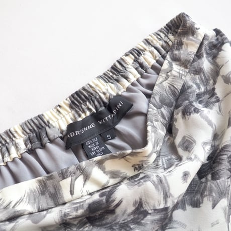 "ADRIENNE VITTADINI" silk floral maxi skirt