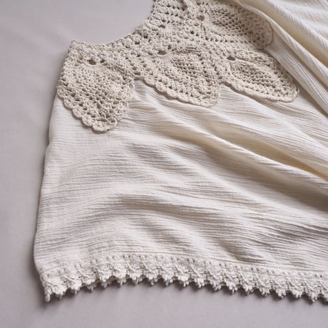 70s crochet kaftan maxi dress