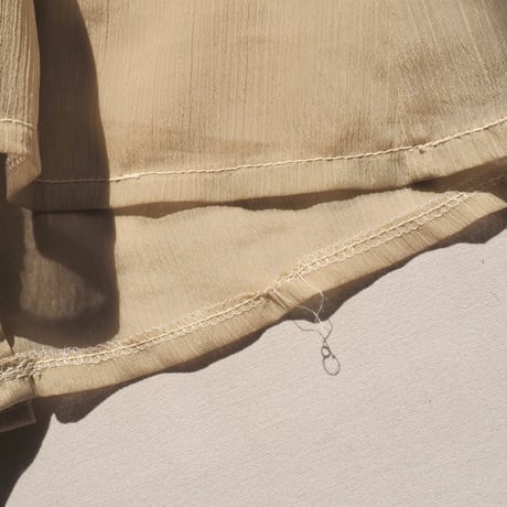 70s made in Ireland sheer ruffle blouse