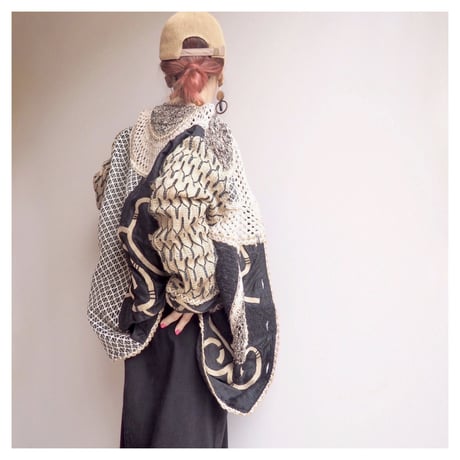 vintage "Sandy Starkman" jute art jacket