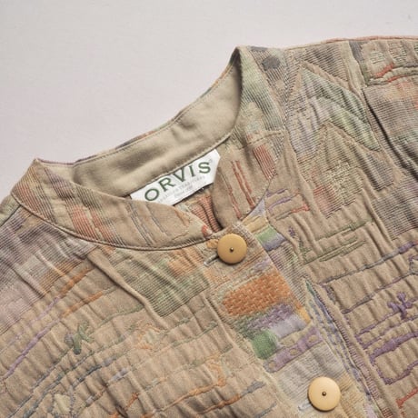 "ORVIS" textured tapestry jacket