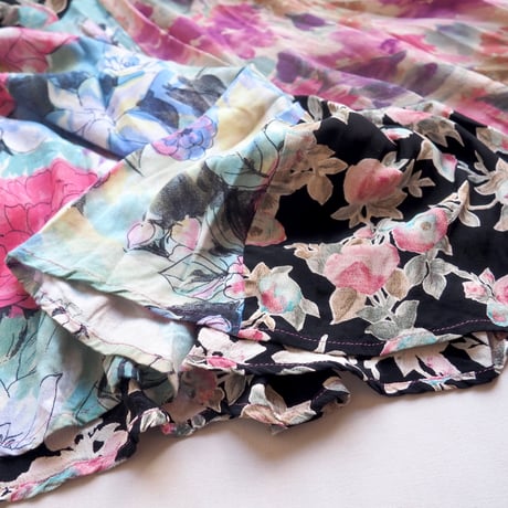 "Carol Little" floral patchwork midi skirt