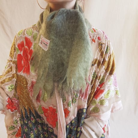 vintage scottish mohair muffler