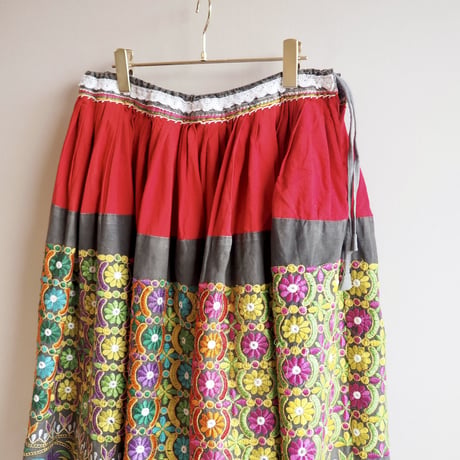 vintage embroidered banjara skirt