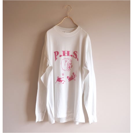 90s "center star" print long t-shirts