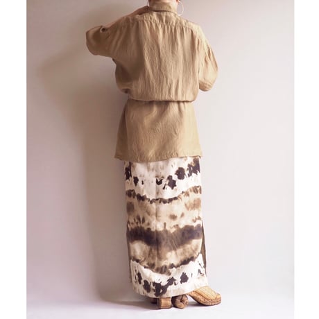 silk drawstring oversized shirts