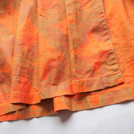 vintage big collar african batik tunic dress & skirt