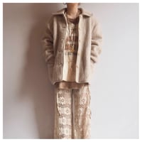 "Val d'Arizes" wool × alpaca knit jacket