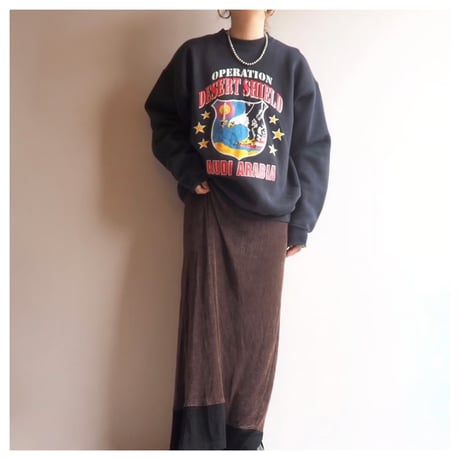 70〜80s "ARTEX" print sweat