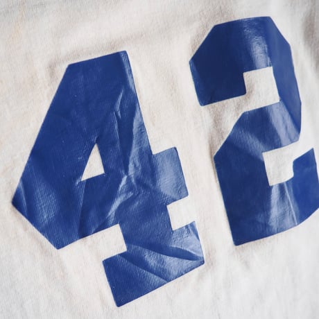 80〜90s numbering print raglan tee
