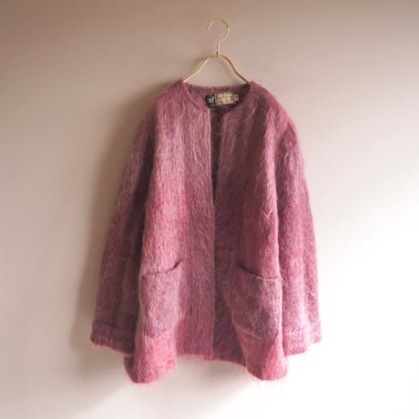 60〜70s "Andrew Stewart" wool × mohair coat (mauve)