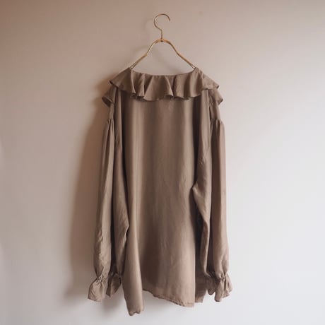 "Diana MARCO" oversized ruffle silk blouse
