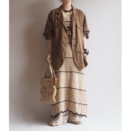 70〜80s macrame woven bag