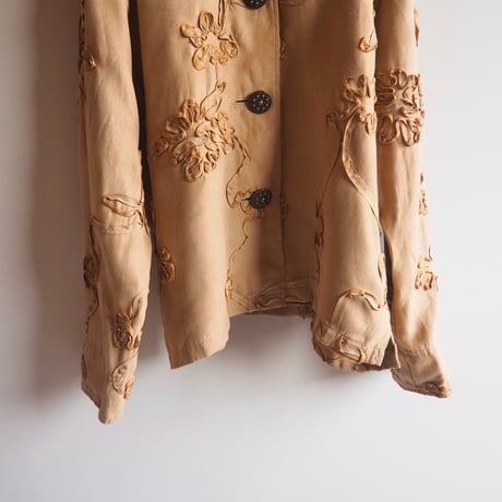 "Painted Pony" faux suède embroidered jacket