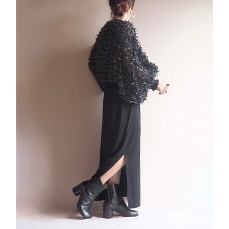 70〜80s "Andree Gaye" ribbon design blouse