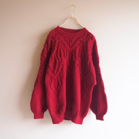 vintage design cable sweater