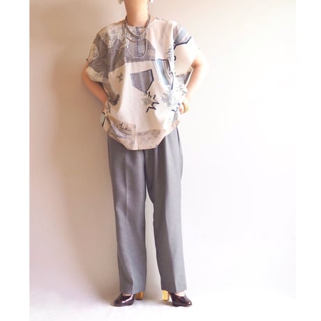 "HARDOB" abstract print blouse
