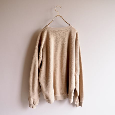 90s beige oversized plain sweat