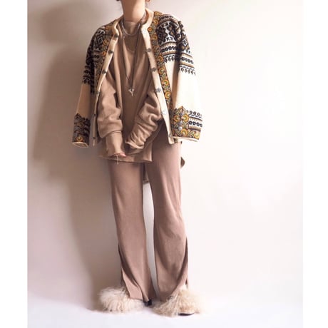 "Nordstrikk" ivory nordic cardigan