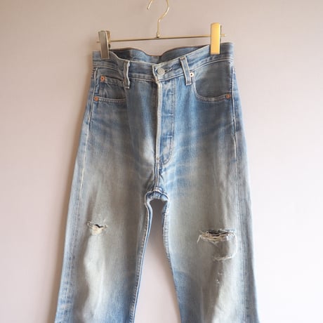 90s made in USA Levi's 501 damage denim pants