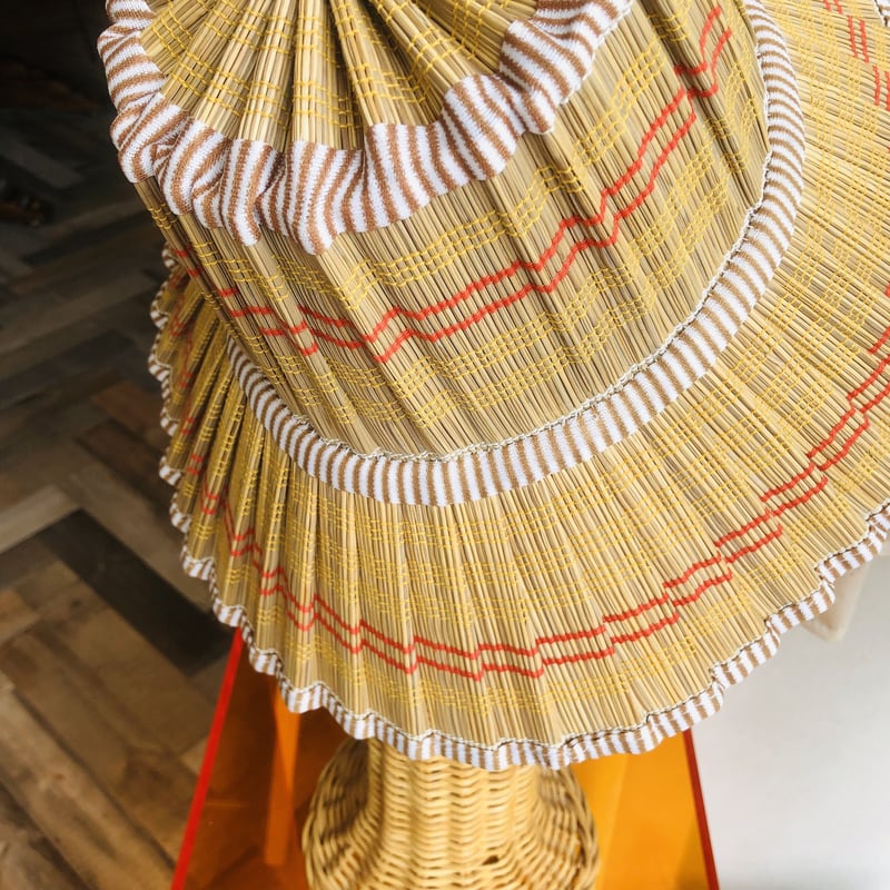 60〜70s foldable straw hat | Nia vintage