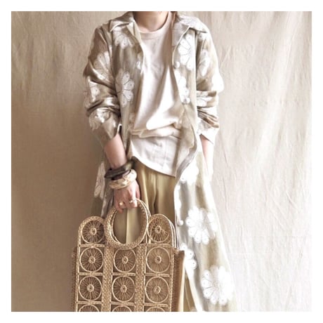 花柄　コート　vintage 86528c080d65dc989e4a58a18de33d