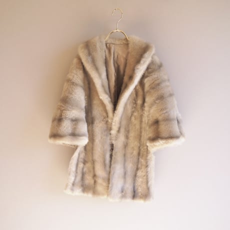 60s "REGINA GLENARA by GLENOIT" faux fur shawl