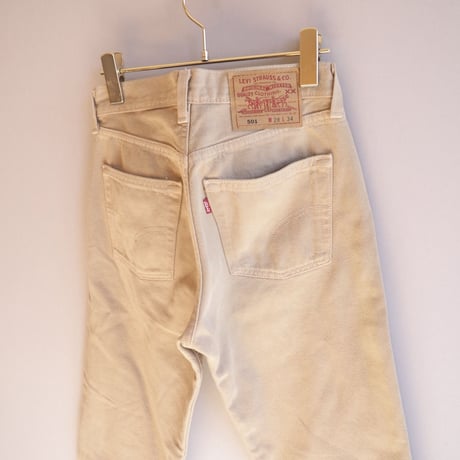 90s made in USA Levi's 501 beige denim pants