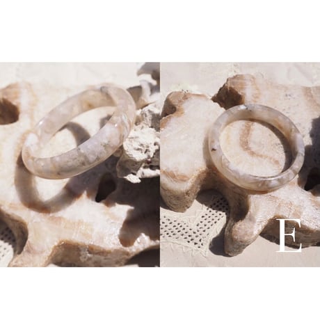vintage agate stone bangle