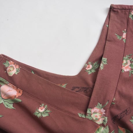 "PourTulle" v-neck floral tops